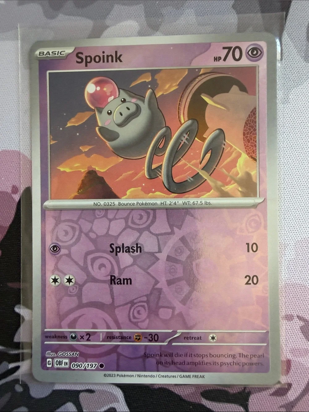 Spoink Reverse Holo Pokémon Character Card Lot | 2 Card Pokémon TCG Lot ✨5/$25✨